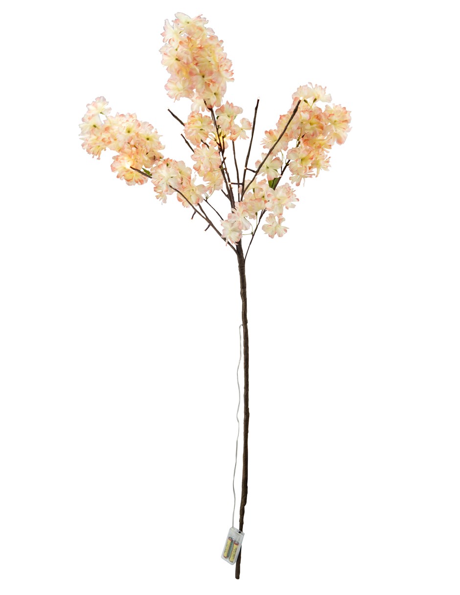 4 RAMAS LUZ LED FLOR DE CEREZO CHAMPAGN 120CM 16LED