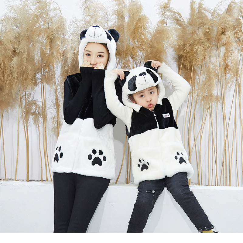CHALECO SUAVE OSO PANDA EXTRA GRANDE