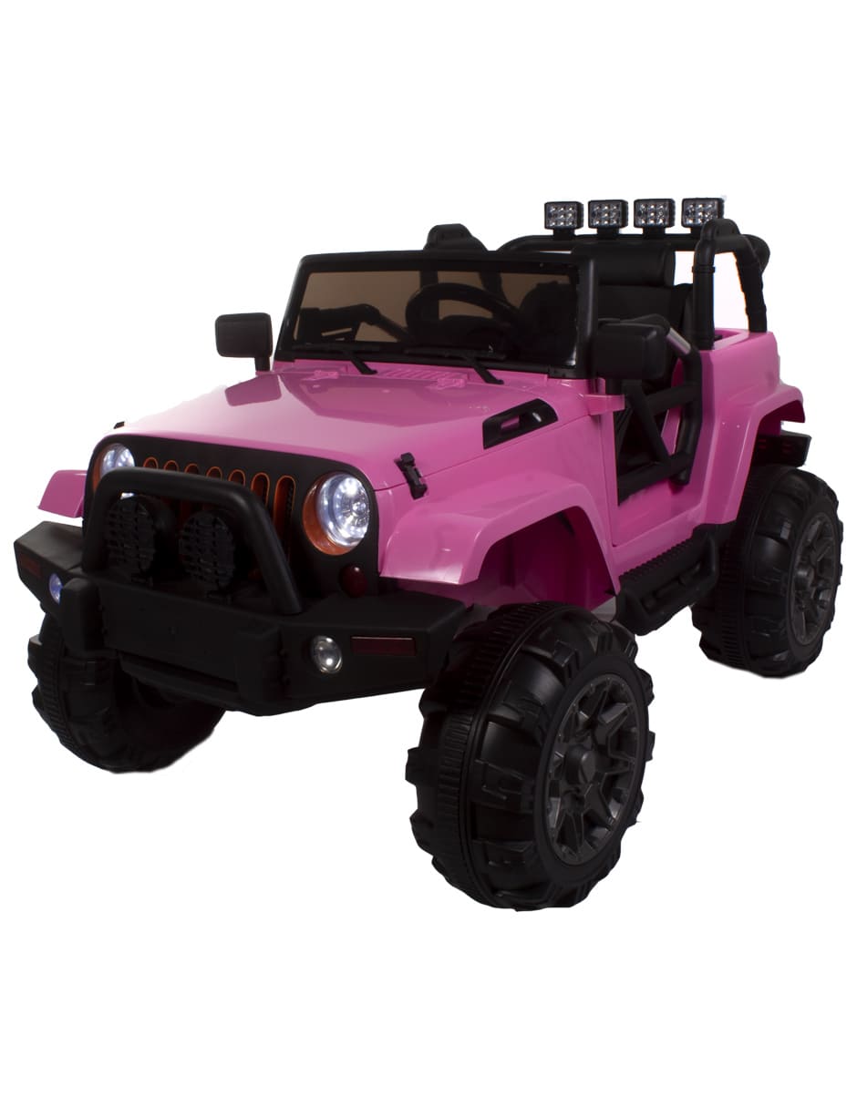 CAMIONETA TIPO JEEP MONTABLE ELECTRICO ROSA