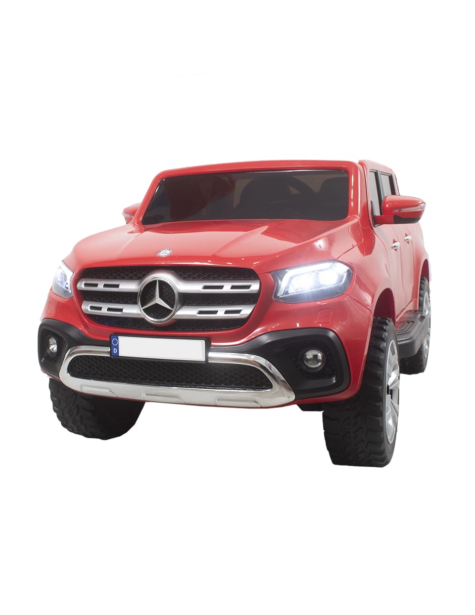 CAMIONETA PICK UP MERCEDES CON PANTALLA MONTABLE ELECTRICO ROJA