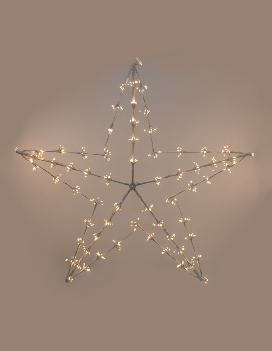 ADORNO NAVIDEÑO LUZ LED ESTRELLA 150CM 480 LUCES