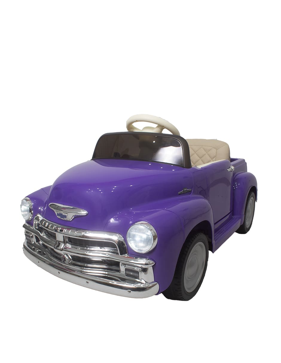 CAMIONETA PICK UP CHEVROLET MONTABLE ELECTRICO MORADO