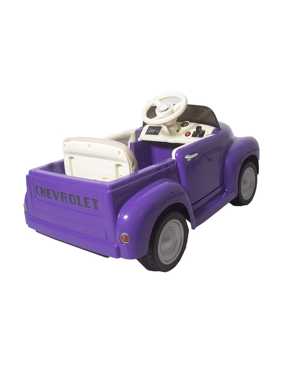 CAMIONETA PICK UP CHEVROLET MONTABLE ELECTRICO MORADO