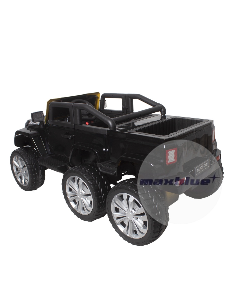 CAMIONETA TIPO JEEP 6 LLANTAS MONTABLE ELECTRICO NEGRO